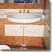 Foto di un bagno dove ho realizzato un finto marmo