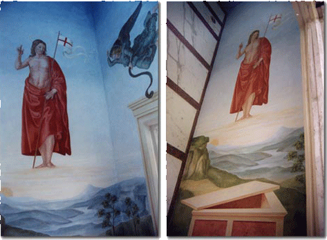 Quadro di Raffaello realizzato in una cappella privata